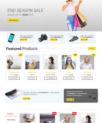 Elementor WooCommerce Template