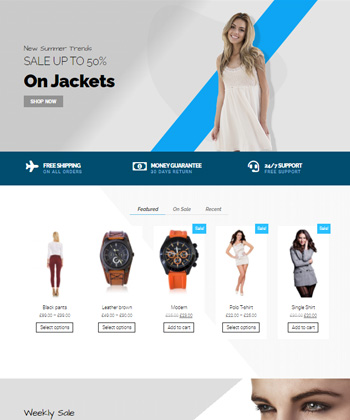 Elementor WooCommerce Template