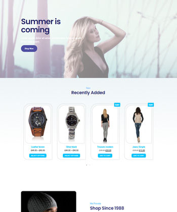 Elementor WooCommerce Template