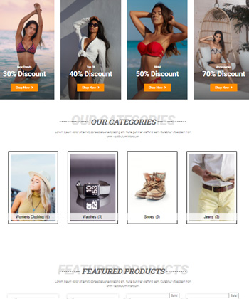Elementor WooCommerce Template