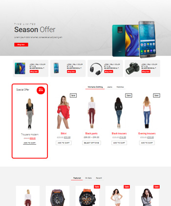 Elementor WooCommerce Template
