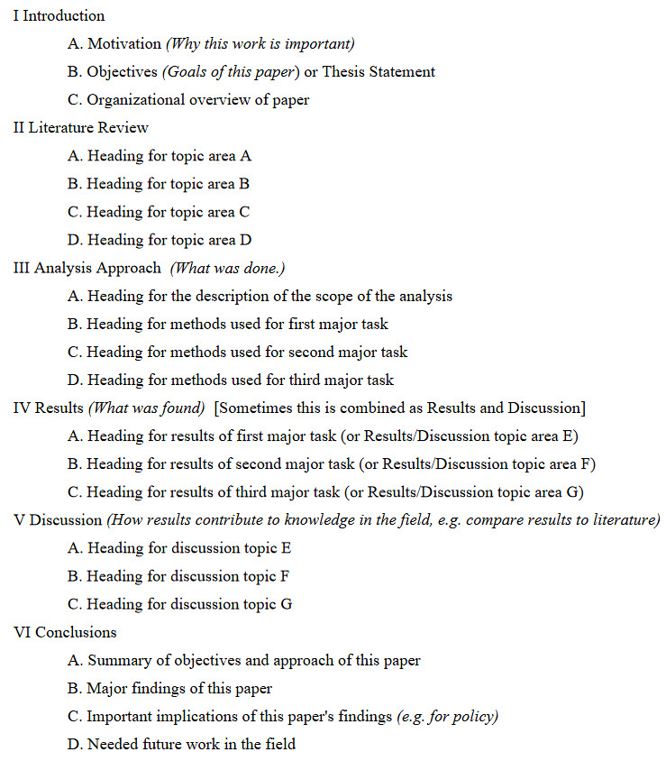 research outline research outline