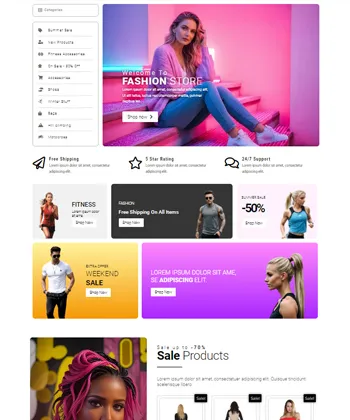 Elementor WooCommerce Template